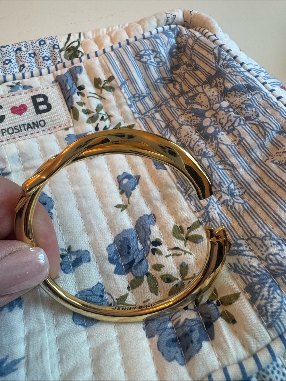 Jenny Bird Gold Twisted Bangle - Picture 6 of 9